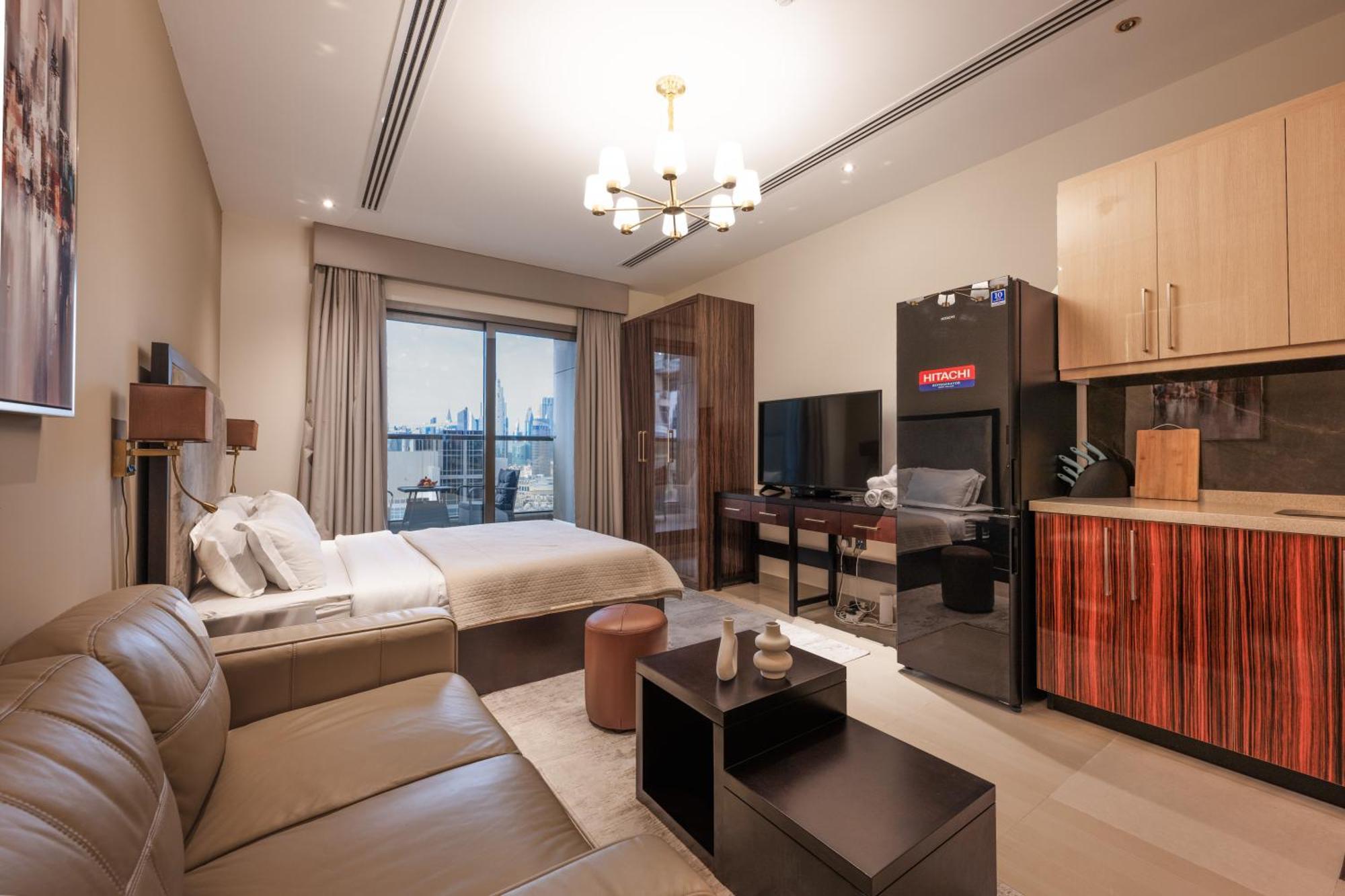 Luxurious Studio In Elite With Burj Khalifa View Apartment Dubai
