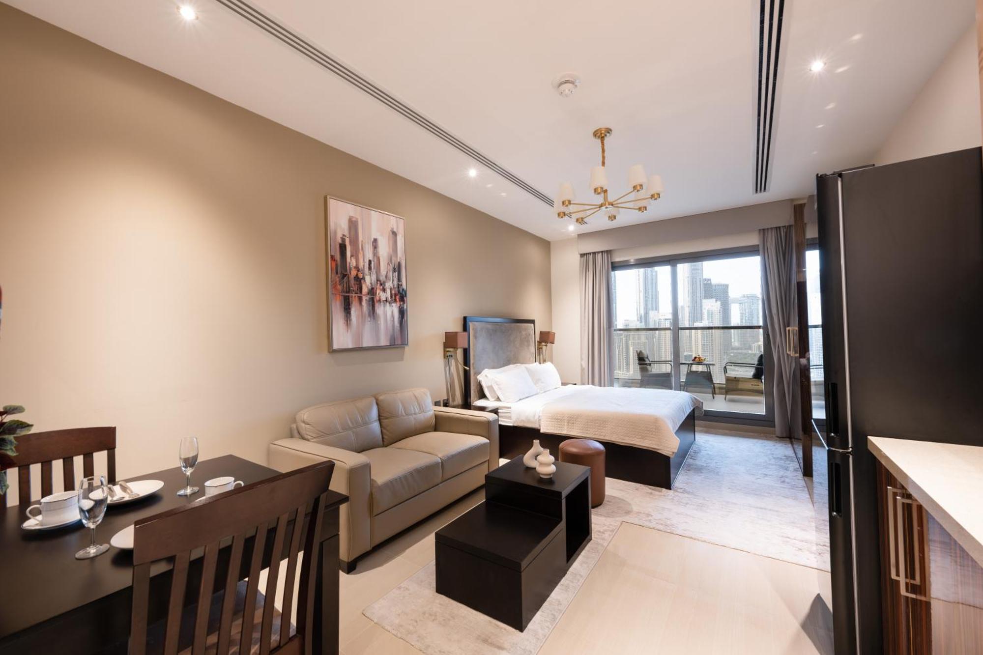 Luxurious Studio In Elite With Burj Khalifa View Apartment